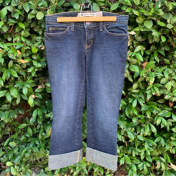 Pantalon Capri Old Navy – Taille Basse, Lin, Marron, Taille 8, Neuf Avec étiquettes